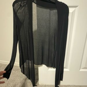 Black Mesh Cardigan